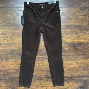 Tommy Hilfiger Women's Corduroys - Tribeca Skinny Stretch - Chocolate Size 6